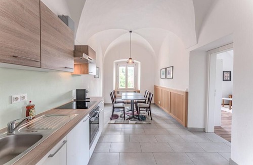 Gars am Kamp Apartment | Double room (40 sqm) with living room/bedroom and adjoining garden area