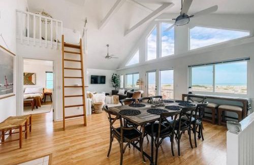 Salvo House | Dune Haus - Oceanfront w Hot Tub, Private Beach