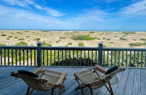 Salvo House | Dune Haus - Oceanfront w Hot Tub, Private Beach