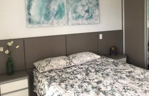 Peninsula House | Duplex two suites Cove Guarujá, Air conditioning in 2 suites. and room.