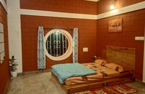 Chikkaballapur Villa | Earthern Brick home at Nandi