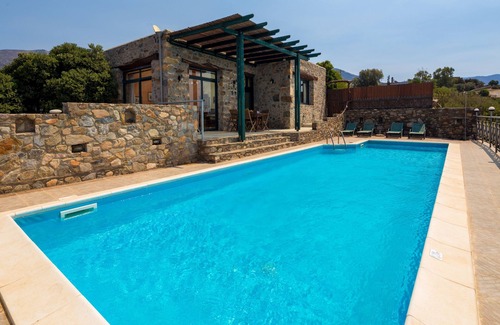 Livadia Villa | Elafonisi Villa with private pool and sea view - 13 min from Elafonisi Beach