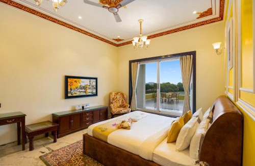 Udaipur District Villa | ELIVAAS Fatehsagar 2-BHK Getaway with Private Pool, Open-Air Gazebo & Terrace At Fatehsagar Lake