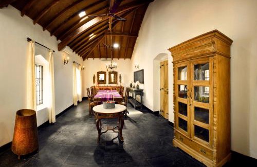 Chorao Villa | ELIVAAS Terra Rosa Portuguese-styled 4-BHK Villa With Private Pool, Garden, Veranda & Sit-out Area