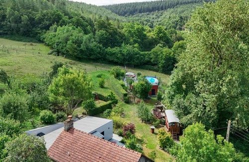 La Lande-de-Goult Cottage | Enjoy Ecouves Terraces with Spa and Pool