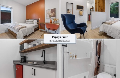 Banff Trail Apartment | Entire 1BDR Suite Direct Entrance | Papaya Suite