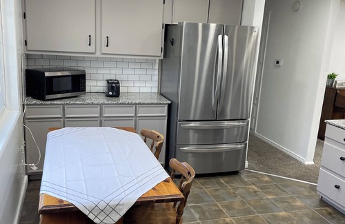 Willard House | Entire Home! Nestled between towering mountains and a family friendly lake.