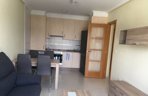 Porto de Espasante Apartment | Apartment in urbanization with pool, balcony and views of the sea and the countryside