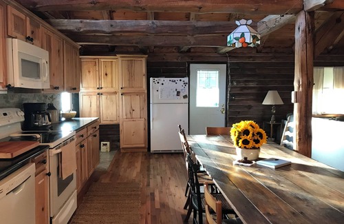 East Worcester Cabin | Escape to the country at our creek-side log cabin.