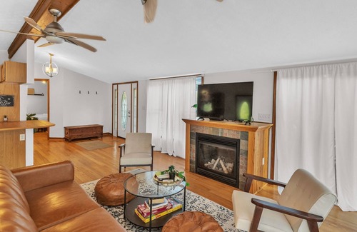 Fishers Hill House | Escape To This River Home with Mountain Views by RedAwning