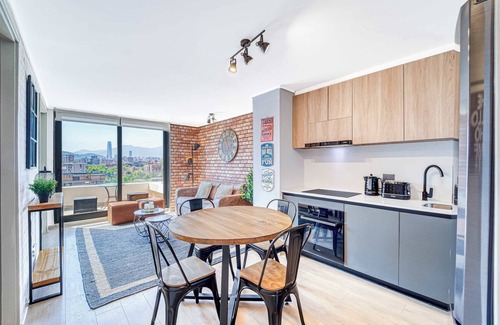 Nunoa Apartment | Espacio Nunoa 1BR, balcony and free parking