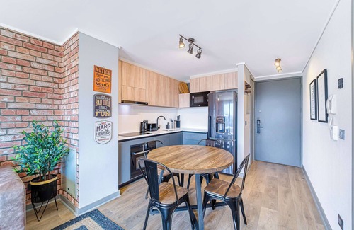 Nunoa Apartment | Espacio Nunoa 1BR, balcony and free parking
