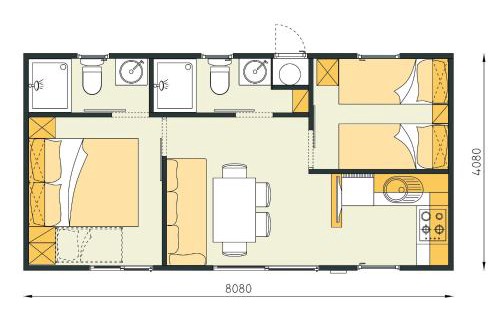 Biograd na Moru Resort | Eurocamp Mobile Homes at Campsite Ljutic