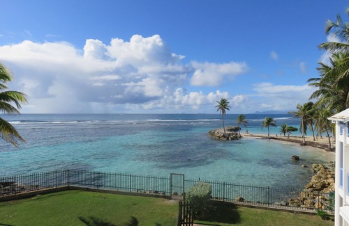 Sainte-Anne Apartment | Exceptional view T3 direct access to beach bourg Ste Anne All on foot!