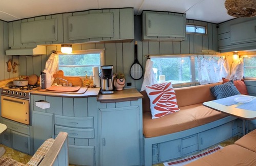 Champion RV Rental | Exclusive Group Glamping Retreat – Entire Campground for Your Private Escape!