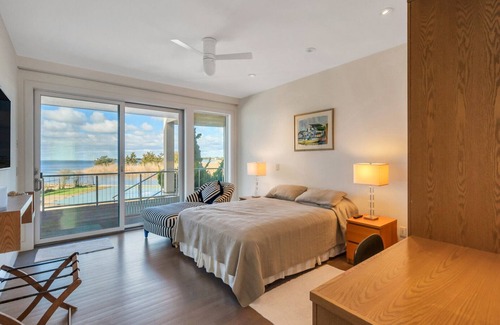 Westhampton House | Expansive and Modern Westhampton Home with Open Layout, Private Pool, Water.