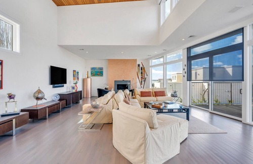 Westhampton House | Expansive and Modern Westhampton Home with Open Layout, Private Pool, Water.