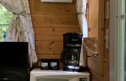 Ashford Cabin | Experience a custom built tiny home cabin near Mt Rainier National Park. It sleeps up to three! Firepit, access to shared hot tub, walking distance to Copper Creek Restaurant