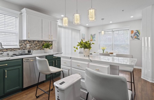 Owings Mills House | Experience Elevated Comfort: Luxe Breeze Townhouse.