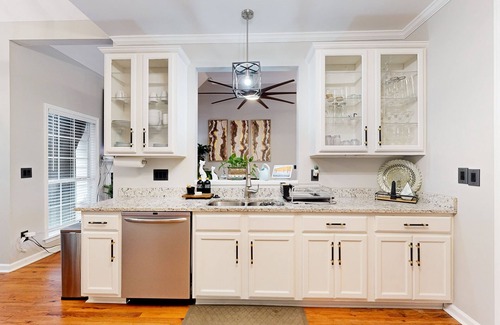 East Point House | Exquisite home with charming deck, washer/dryer, & central AC