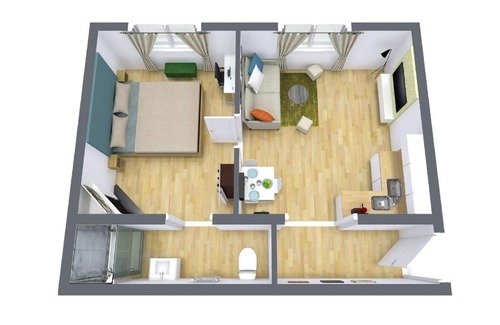 Madeleine-Champ de Mars Apartment | F2 Green Garden, Hyper Centre, Parking