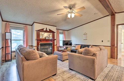 Lebanon Apartment | Family Apartment with Fireplace and Front Porch!
