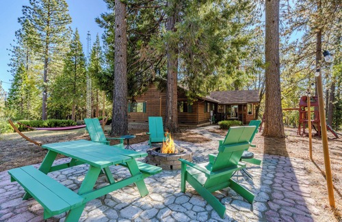 West Point Cabin | Family & Dog friendly Fenced 5Acr: Pool Table, Playground, Firepit, BBQ, Starlnk