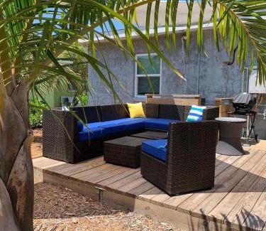 Cocoa Beach House | Family Friendly 2BR Villa in Downtown - 1 Block Walk to the Beach