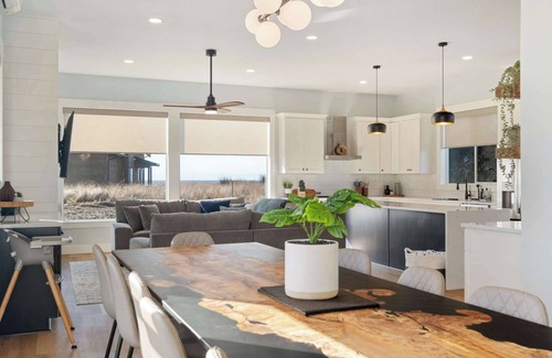 Westport House | Family Friendly 5-Bedroom Retreat w/Hot Tub, Game Room, and Steps to the Beach