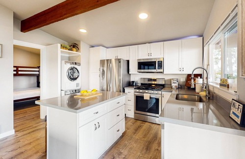 Fox Island House | Family-friendly, soundfront getaway with deck, Wifi, W/D and mountain views