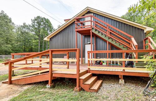 Columbus House | Family Home with On-Site Waterfall and Pond in Fulton!
