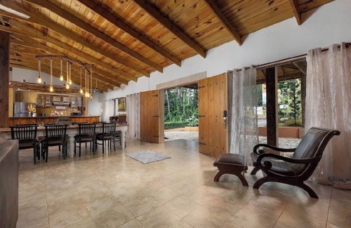 La Vega Province Cabin | Family house with beautiful patio and BBQ. Near rivers and waterfalls. Security