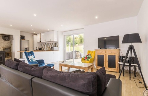 Tollevast Cottage | Family stone cottage with garden, spa, and children's games