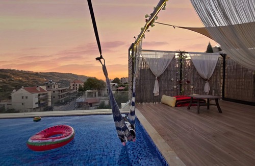 Faraya Ski Chalet | FARAYA private rooftop pool with panoramic mountain view with 2-bedroom chalet