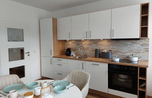 Mitterbach House | Ferienwohnung 1 mit Balkon und Bergblick