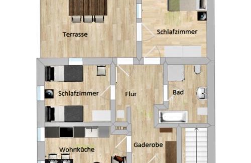 Kurort Gohrisch Apartment | Ferienwohnung am Dorfplatz