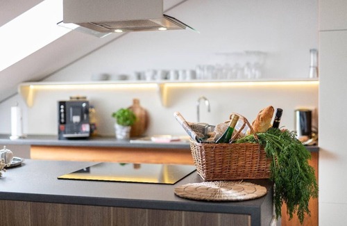 Freyung Apartment | FeWo Blue | 5-Sterne Ferienwohnung mit Dachterrasse und gehobener Ausstattung