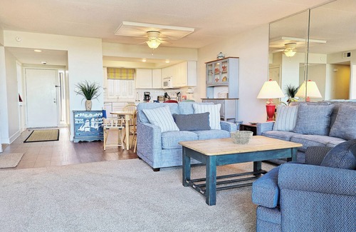 North Litchfield Beach Condo | Fifth Floor Condo Across from Beach Access, Balcony, Pool, Grill Area, Elevator