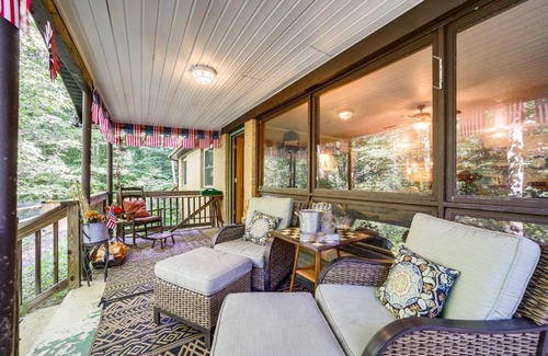 Sylva House | Fireplace and Mtn Views Updated North Carolina Home