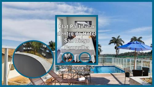 Sao Luiz Hotel | Flat Pampulha orla prox Mineirão com varanda