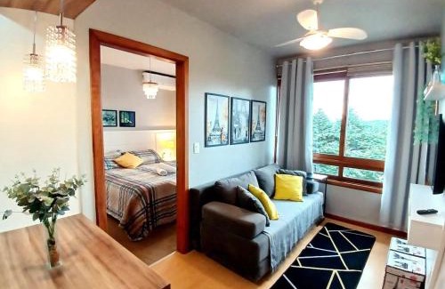 Bairro Lago Negro Apartment | Follow Gramado - Apartment, walk everywhere! View! Smart TV! Air conditioning!
