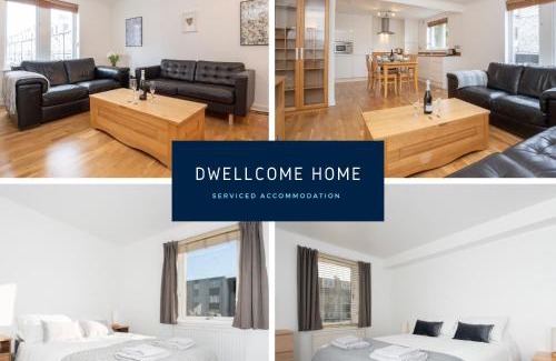 Aberdeen West End Apartment | Free Allocated Parking Space at Rear Entrance & Fast WIFI, Ideal for Long Term Contractor, Corporate, etc Stays, Regular Housekeeping Option - Dwellcome Home Ltd 2 King Beds West End Apt, Half Mile to Union Street yet Quiet - See Our Site for Assurance