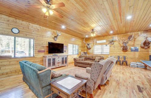Strawberry House | Game Nights in Pines Winter Woods Cozy Cabin