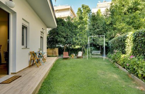 Papagou-Holargos Apartment | Garden Level Gem in the City