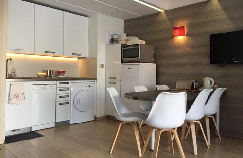 Flaine Apartment | Get a bird's eye view of Mont Blanc! Large studio with mountain view