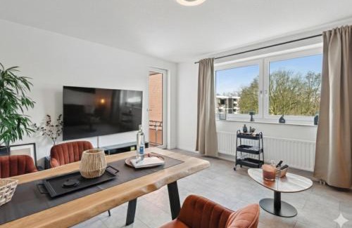 Großenbaum Apartment | Getaway Apartment mit Balkon - ruhig gelegen, ideal zum Wohlfühlen&Ankommen - Kinderbett&Hochstuhl - Messe Düsseldorf&Essen - S-Bahn