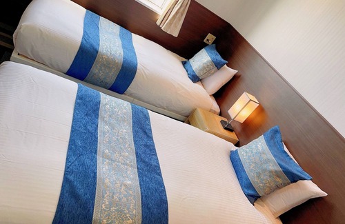 Hashima Hotel | Gifu Hashima Ekimae Deluxe Twin SemiDouble Bed Ro/Hashima Gifu