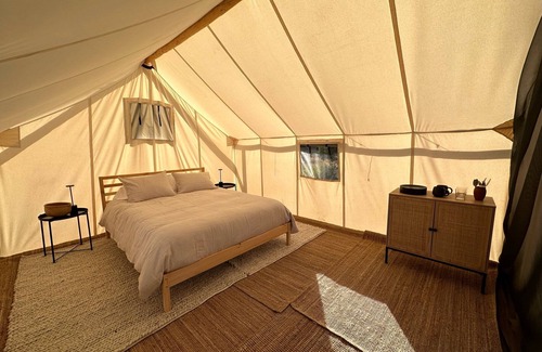 Villa Grove RV Rental | Glamping! Tent 1 at Red Moon Ranch