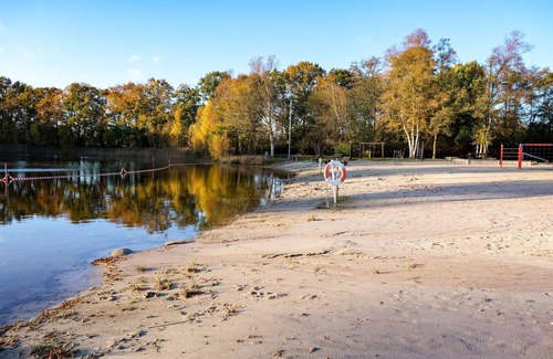 Jever RV Rental | Glamping tent for 4P with terrace by the lake