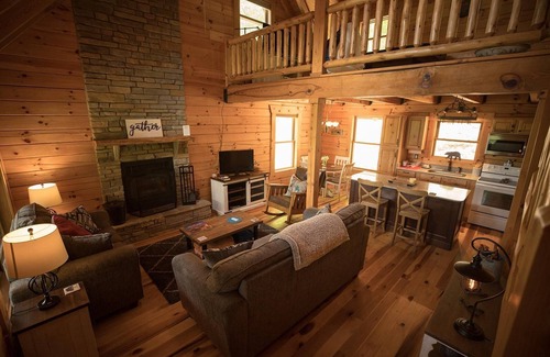 Means Cabin | Gorgeous, tree top views from this cabin